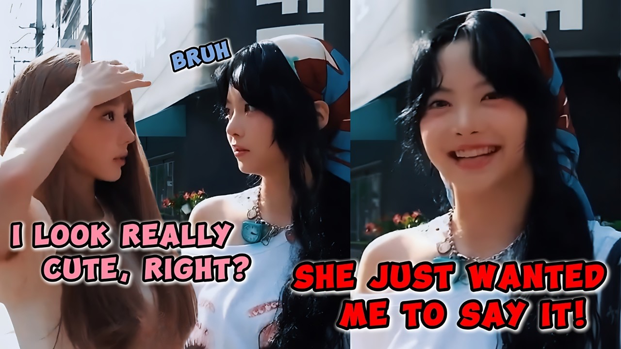 EUNCHAE exposed SAKURA for wanting to hear the words 'YOU'RE CUTE' from others 🙊😆