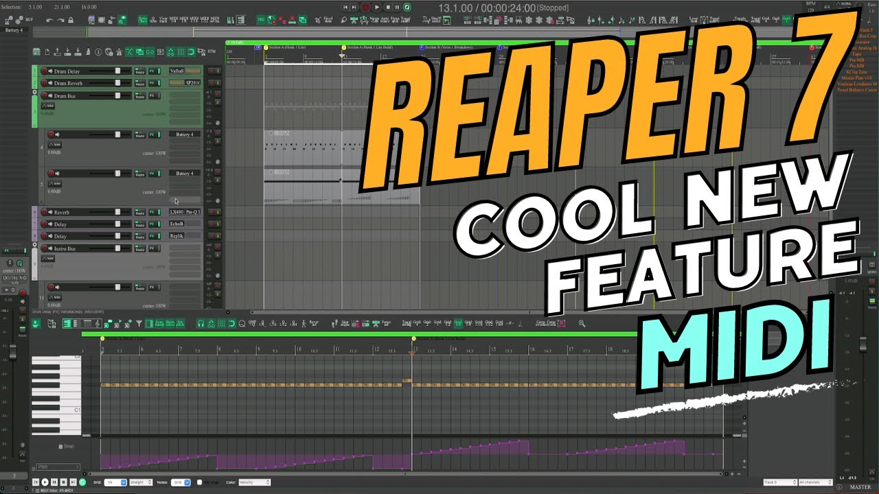 #REAPER 7 - PITCHWHEEL SNAPPING FOR MIDI USERS