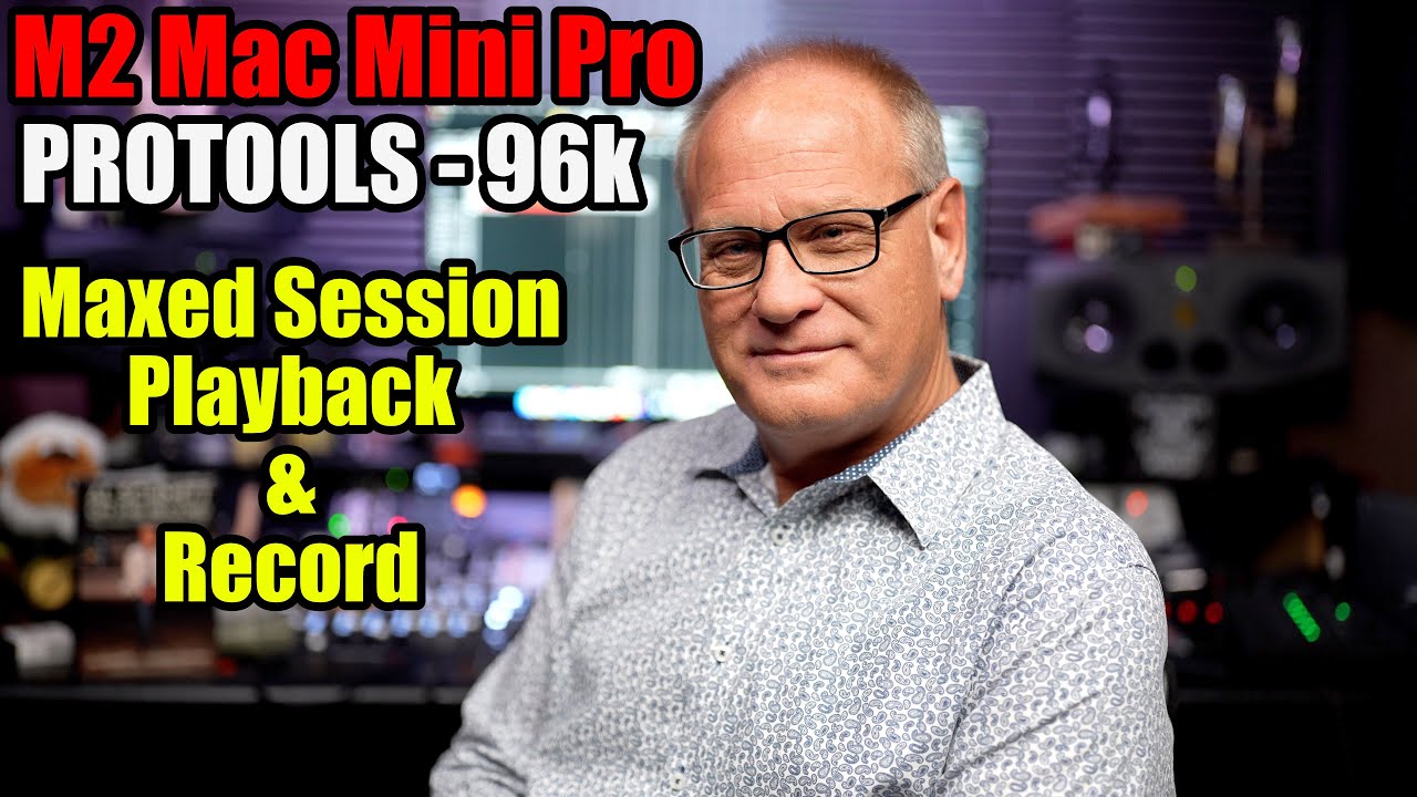M2 Mac Mini Pro &mdash; Protools 96k &mdash; максимальная сессия с примерами воспроизведения и записи