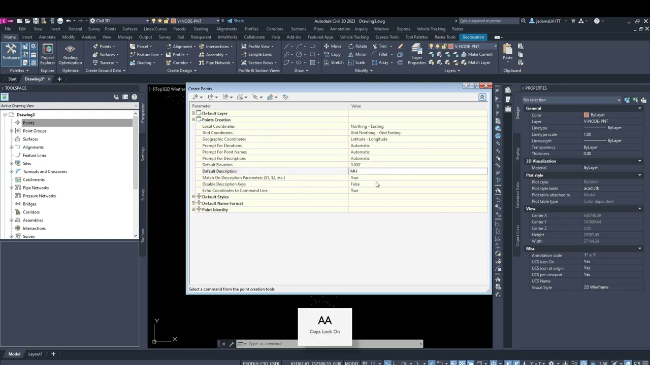 C3D -How to Convert Autodesk Points to COGO Points