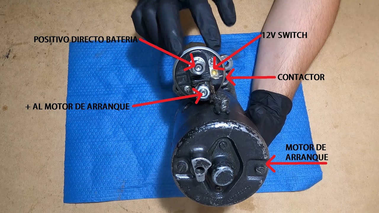 COMO PROBAR UN MOTOR DE ARRANQUE FUERA DEL AUTOMÓVIL