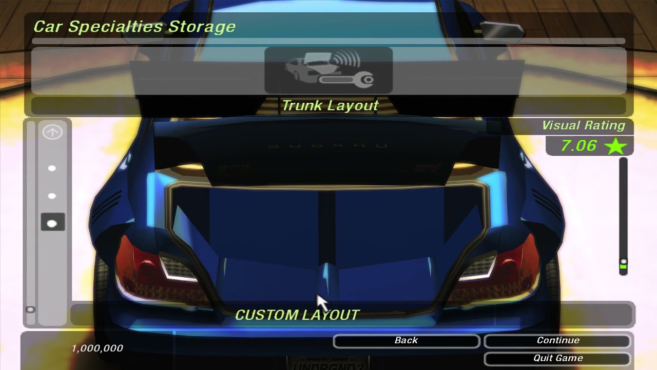 Need for Speed Underground 2: SaveGame Editor (Profile Creator), Unique Unlocks and Cars