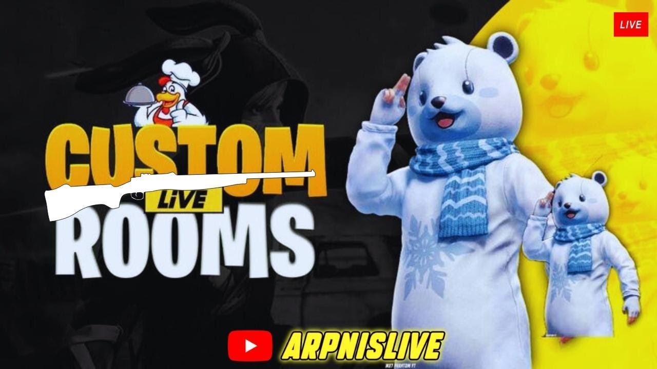 BGMI : ARPNisLIVE Unlimited Custom Rooms Live Show