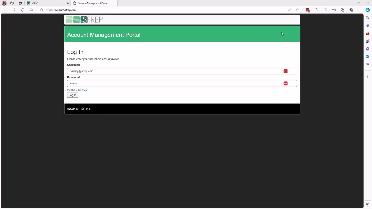 Edit Your SFREP Credit Card Info