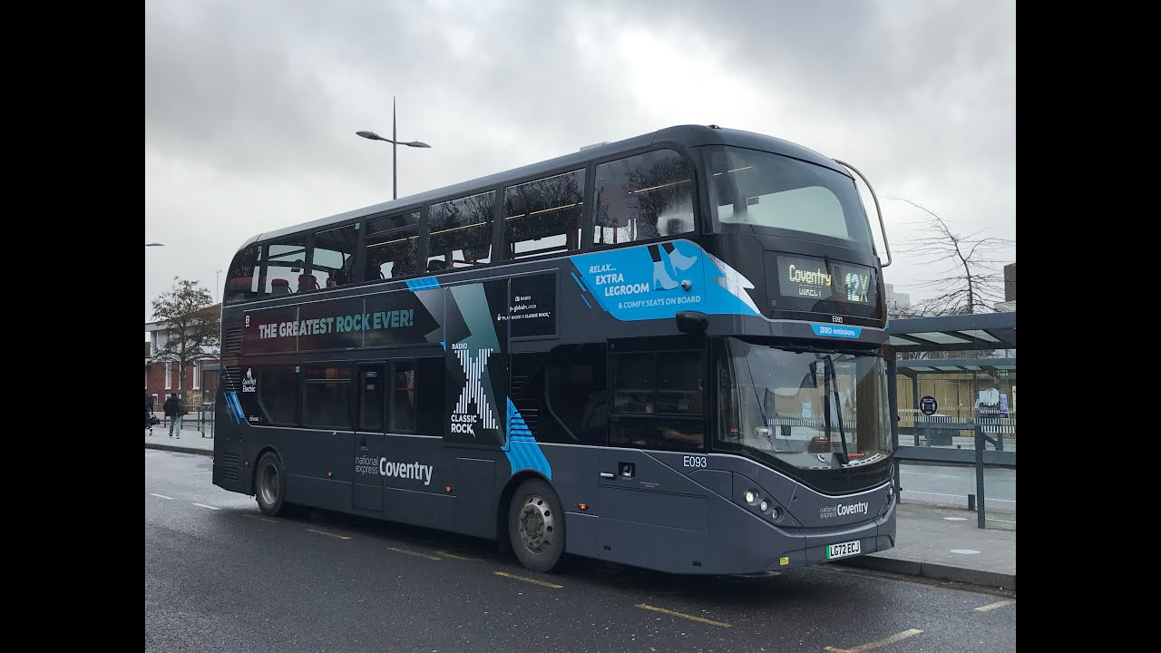 NX Coventry Route 12X Coventry Pool Meadow Bus Station to Uni of Warwick Int (Timelapse Video)