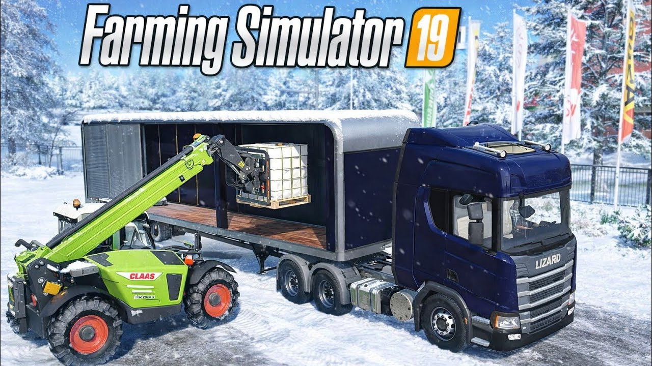 REALISTIC WINTER TRUCK LOADING in Farming Simulator 19 ❄️🚛