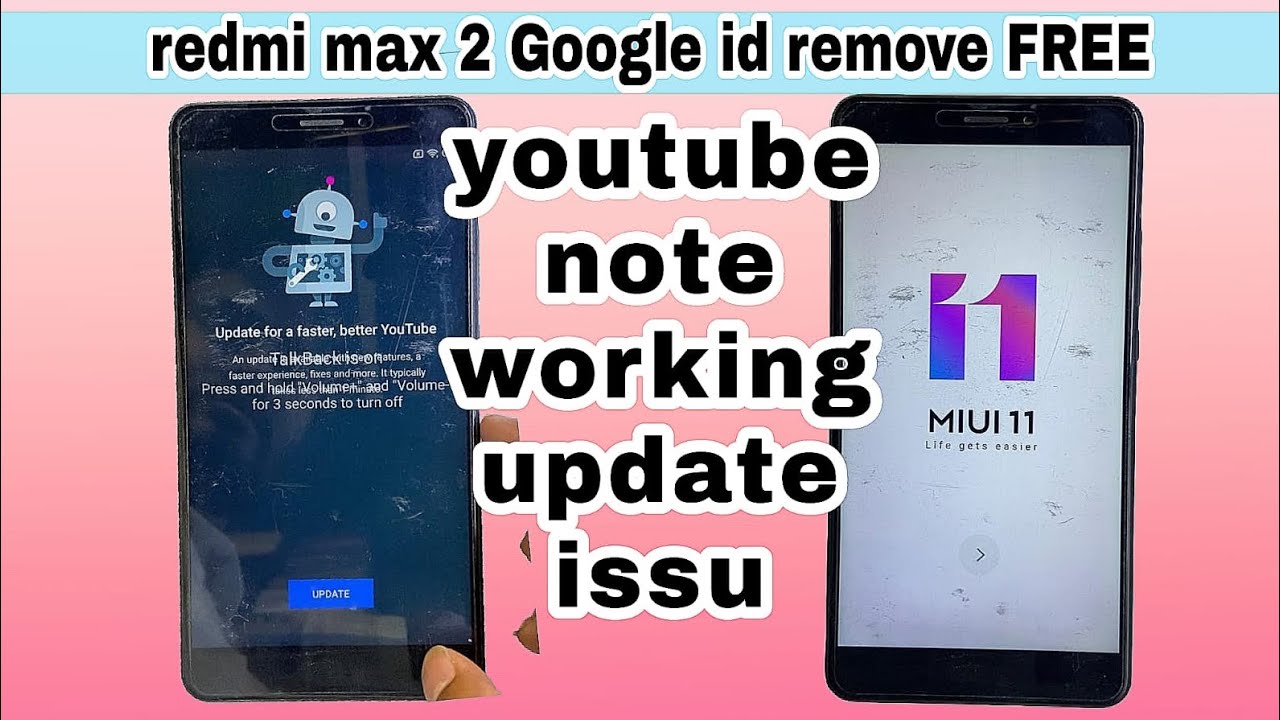 Redmi max2 unlock frp bypass, google I’d remove easy tricks, YouTube update issu solve