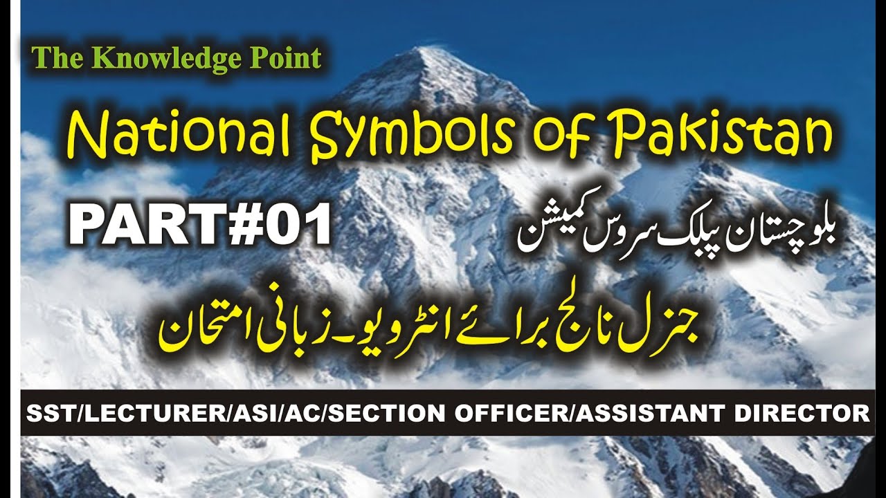 National Symbols of Pakistan | Balochistan public service commission interview questions | Gk Part#1