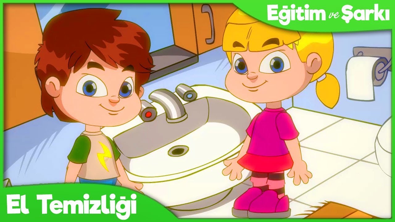 ELLERİMİZİ YIKAYALIM 🖐 Okul Öncesi Eğitici Çizgi Film + Çocuk Şarkısı
