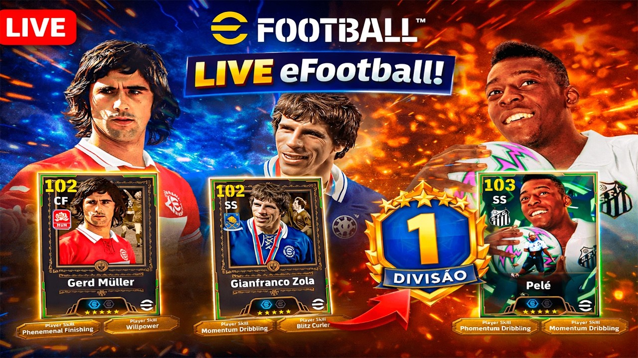 LIVE eFootball 🔴 Gameplay Ao Vivo — Partiu Jogar!