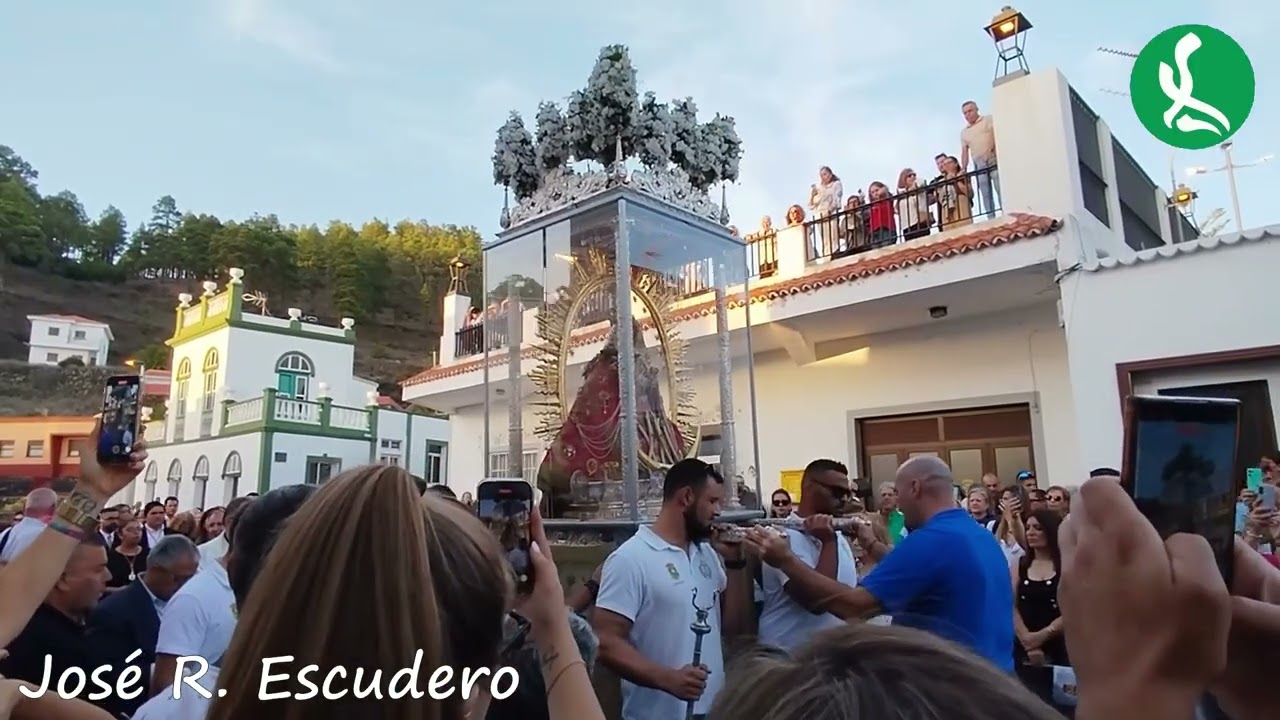 Visita de La Virgen de Las Nieves a Fuencaliente - Llegada a Los Canarios