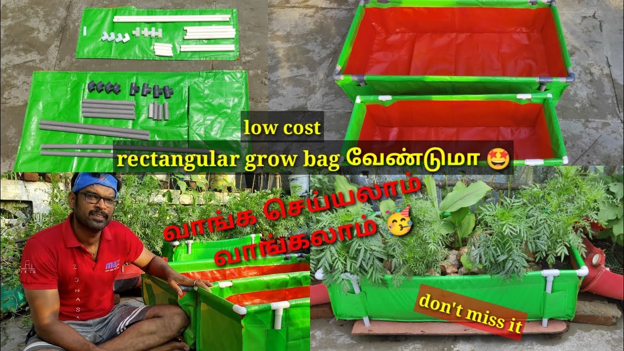 low cost rectangle grow bag . வேண்டுமா 🤩 வாங்க செய்யலாம் . grow bag sales