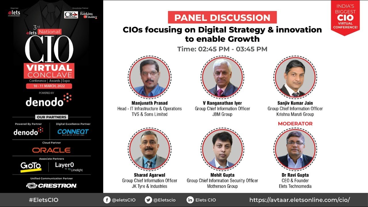 CIOs focusing on Digital Strategy & innovation to enable Growth