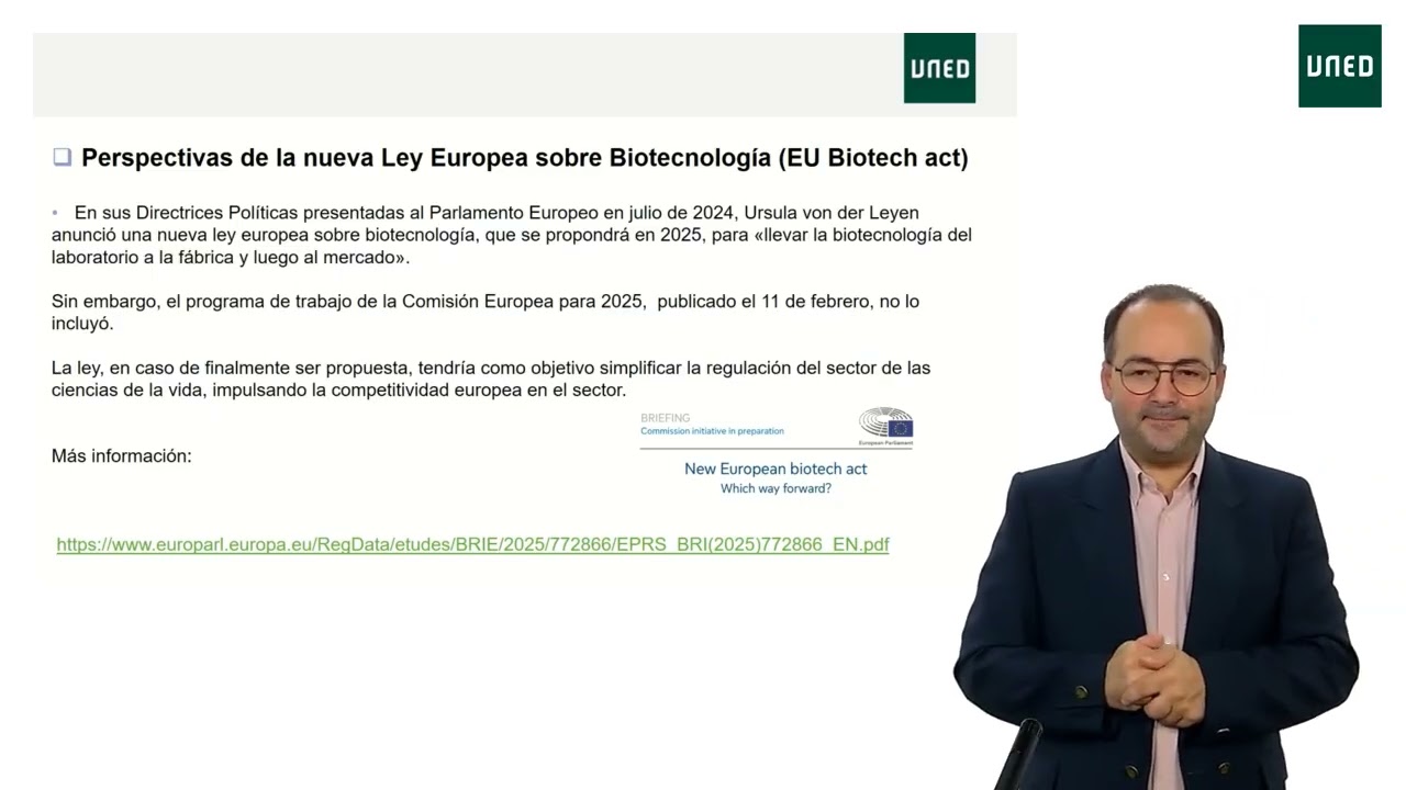Biotecnología y Unión Europea, parte I