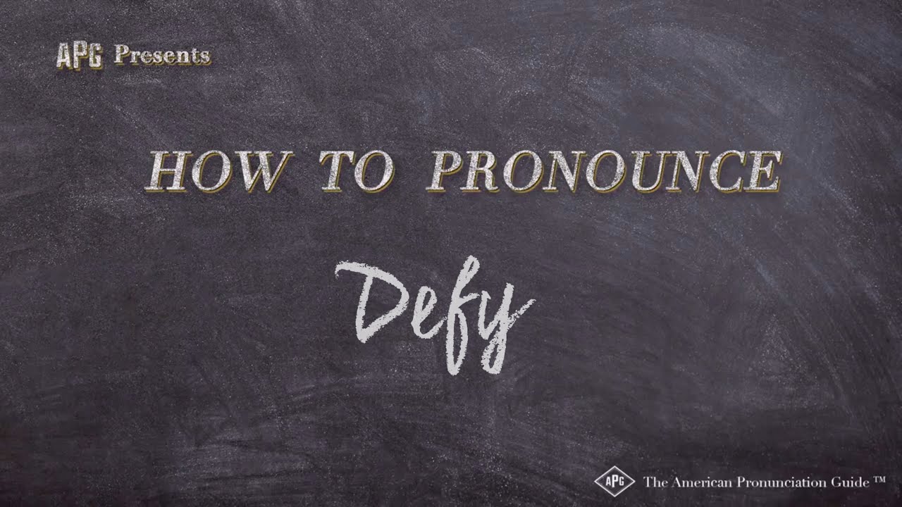How to Pronounce Defy (Real Life Examples!)