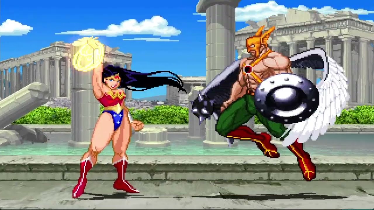 WONDER WOMAN VS HAWKMAN | DC MUGEN | INSANELY EPIC MUGEN BATTLE