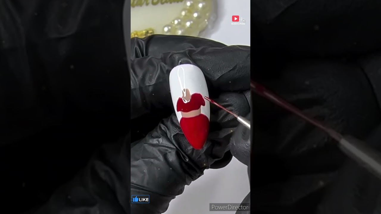How to draw bridal on nail💅| bridal nail art 