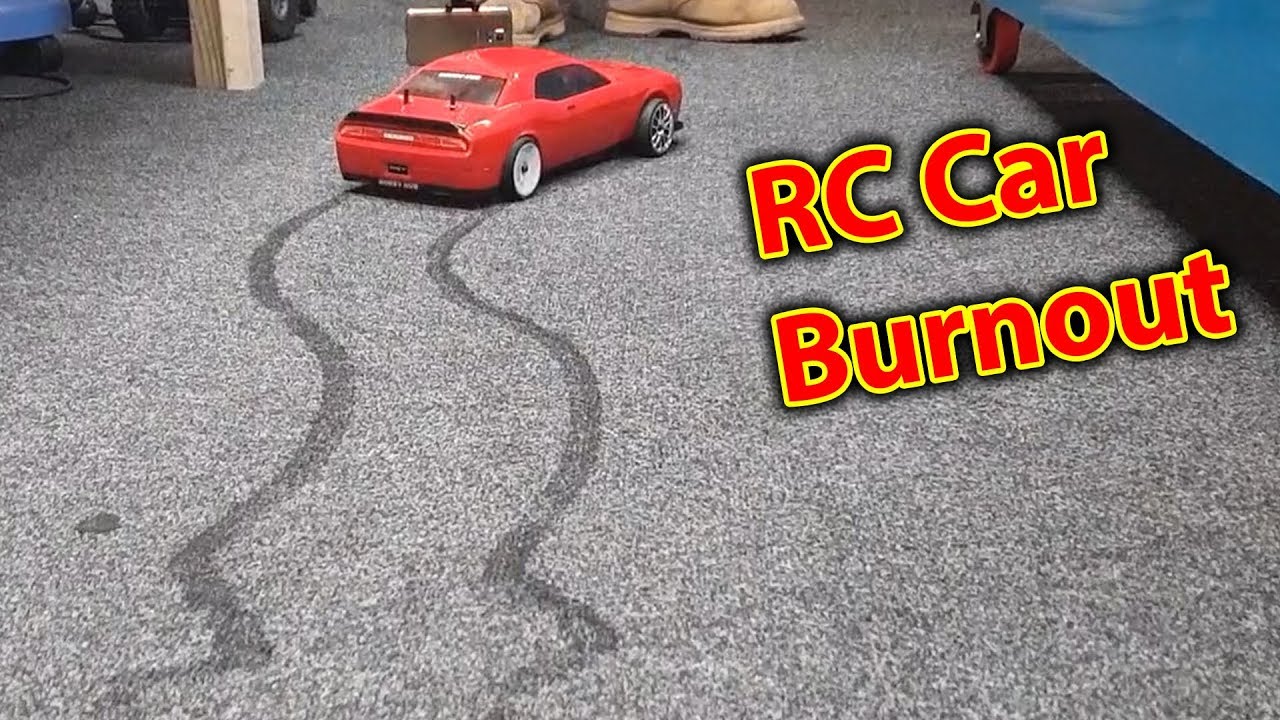 RC Car Destroys my Carpet - BURNOUT