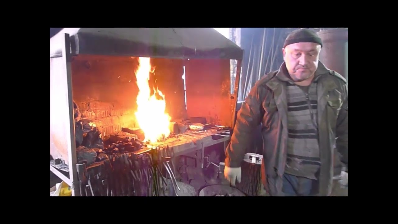 Мастер класс у Бориса Милова, дамаск с узорором перо.