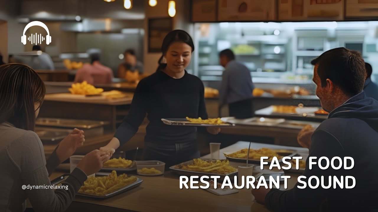 Fast Food Restaurant Ambience 🍔 Cozy Diner Sounds for Relaxation & Study