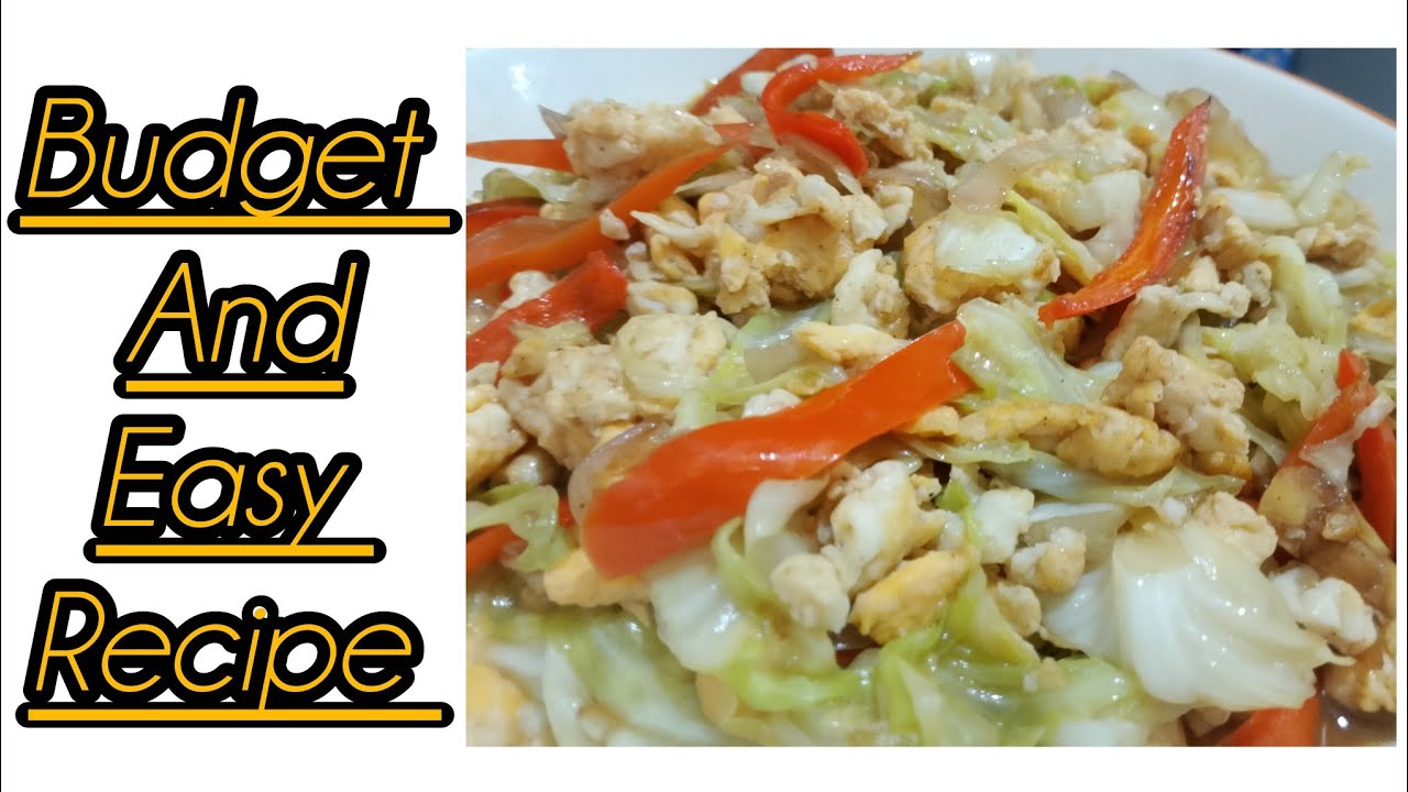 Tipid Ulam at Madaling Lutoin  |  Cabbage with Eggs Easy Recipe 