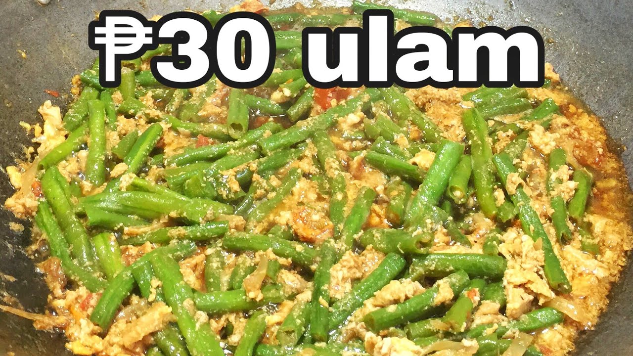 30 pesos na ulam | egg sitaw adobo gisado