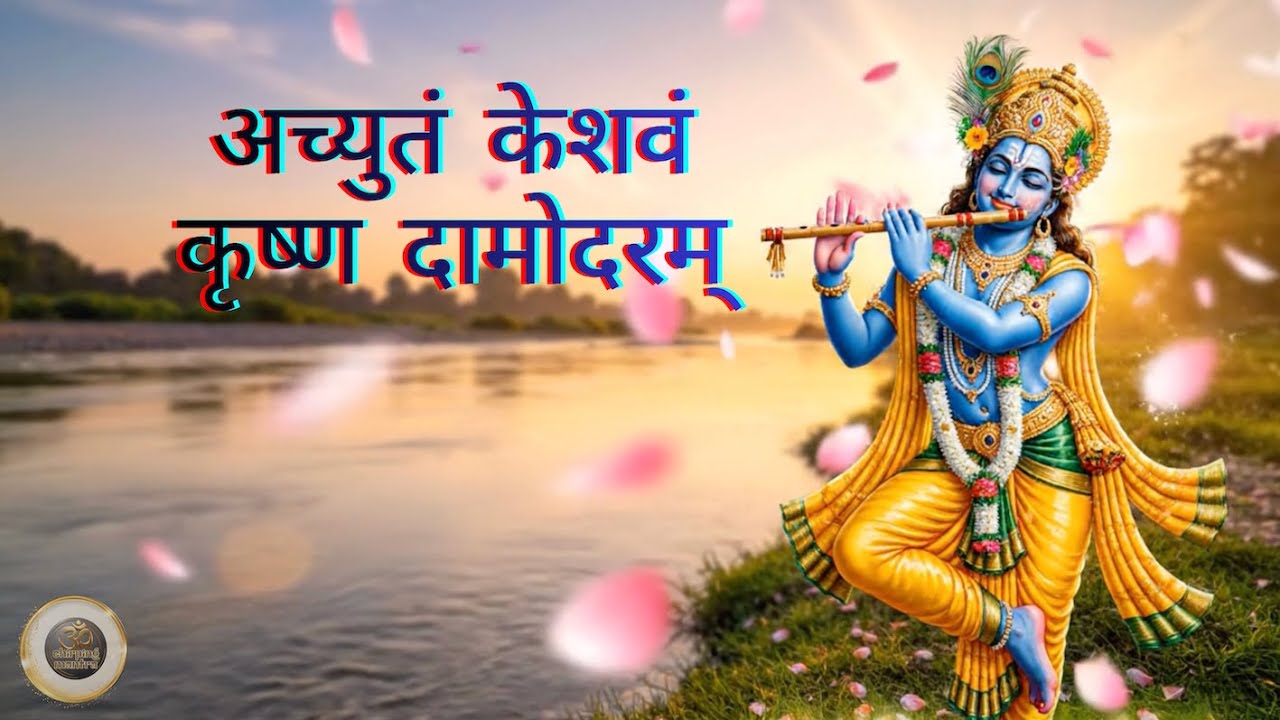 Achyutam Keshavam Krishna Damodaram | Peaceful Vaishnav Bhajan #achyutamkeshavam #krishnabhakti