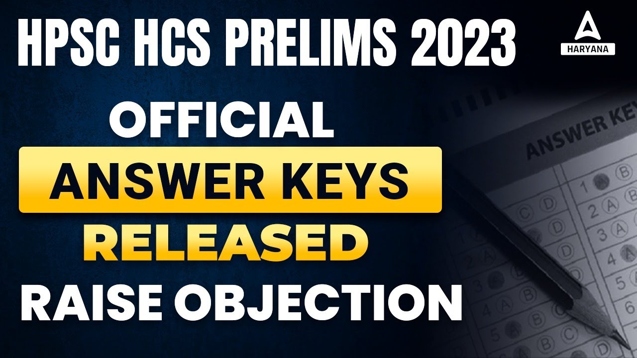HCS Pre Answer Key 2023 | Official Key Out | How to Raise Objection | HPSC HCS Prelims Solution