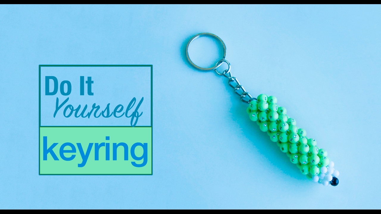How to make pencil keychain  |handmade keyring| beaded keyring | Beads art\vineeta mishra