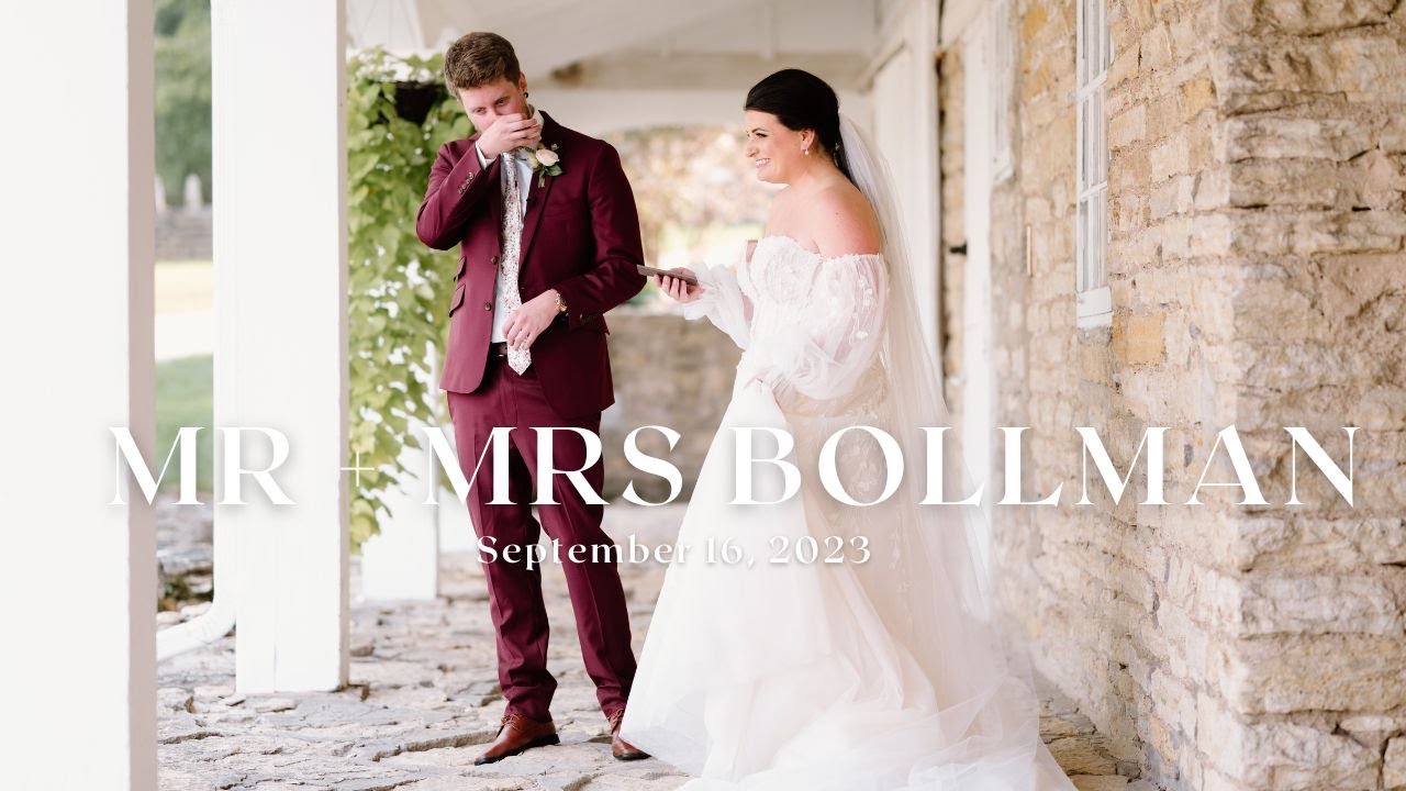 Mayowood Stone Barn: Rochester, Minnesota Wedding: Mr & Mrs Bollman