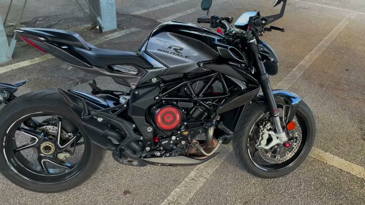 MV Agusta brutale 800 RR - Exhaust sound check - Db killer ON