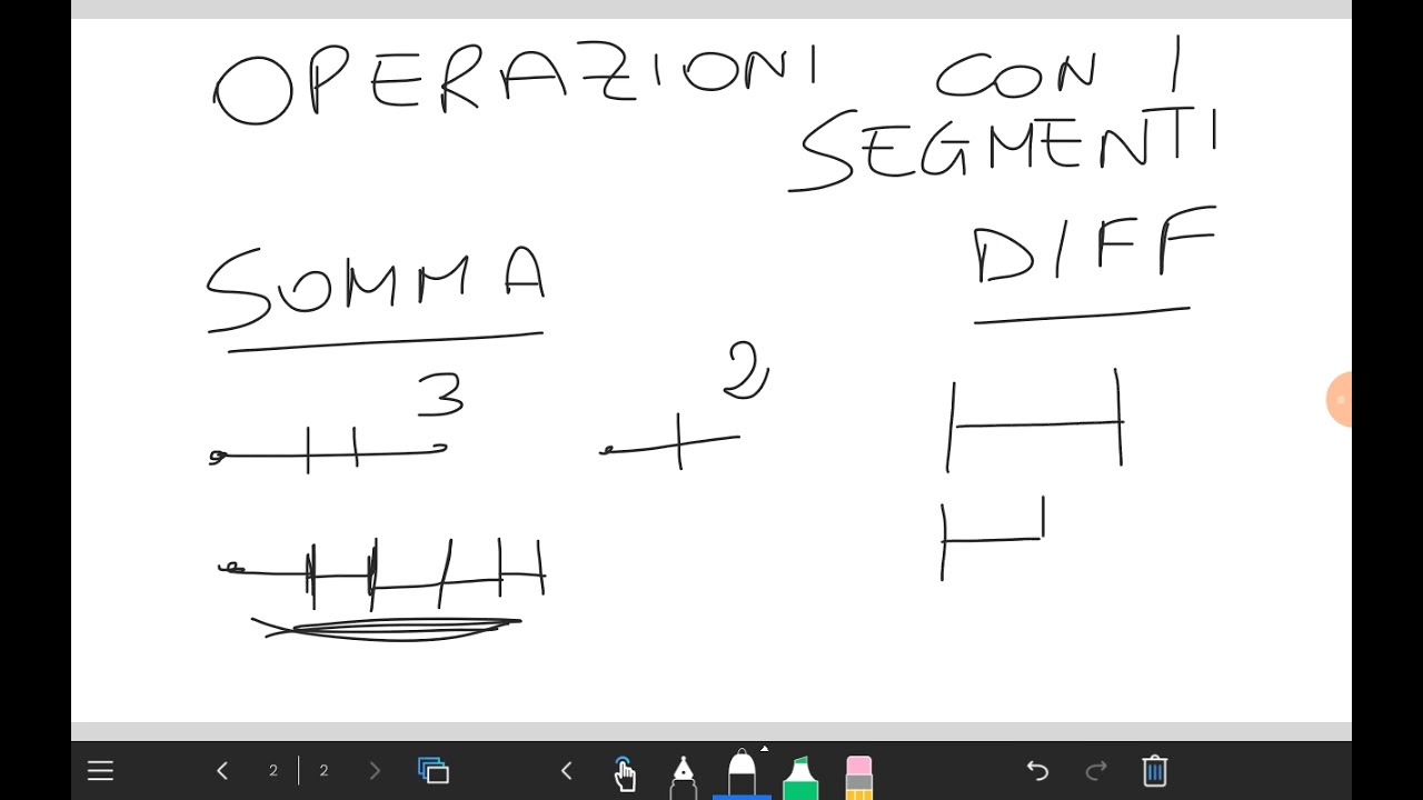 CONFRONTO E OPERAZIONI CON I SEGMENTI