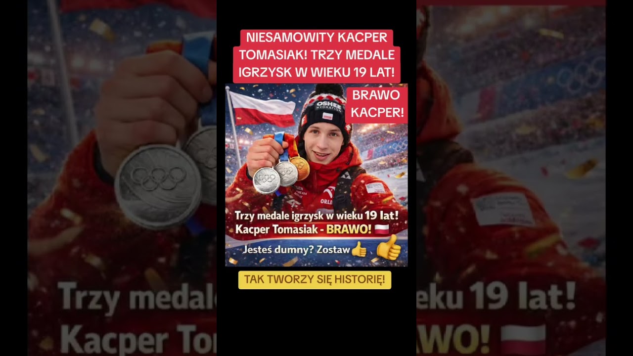 Niesamowity Kacper Tomasiak! Trzy medale igrzysk w wieku 19 lat!