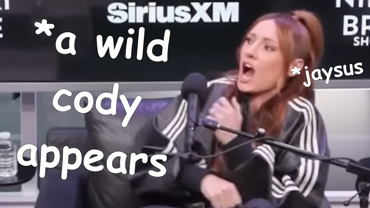 cody rhodes crashes becky lynch's interview, talks about his butt again