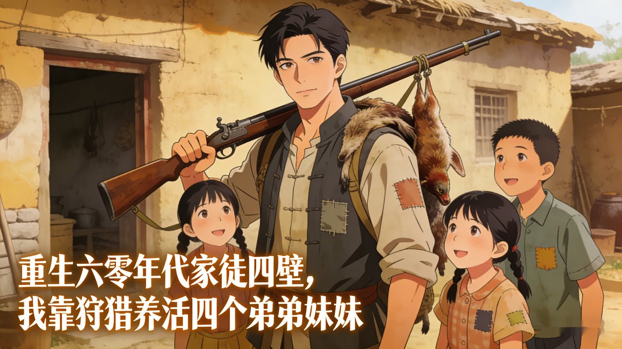 重生六零年代家徒四壁，我靠狩猎养活四个弟弟妹妹。从一贫如洗到顿顿有肉，看少年如何逆袭！#種田 #種田文 #種田小說 #年代小說 #動漫 #漫畫 #小說推薦