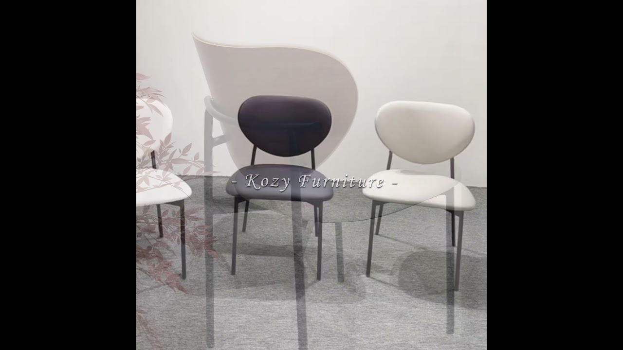 New Launch High-End Leather Dining Chair with Industrial Metal Legs - Ideal for Busy Restaurants