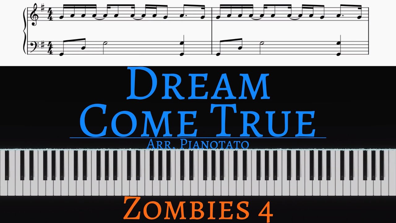 Dream Come True (From Zombies 4: Dawn Of The Vampires) | Piano cover by Pianotato