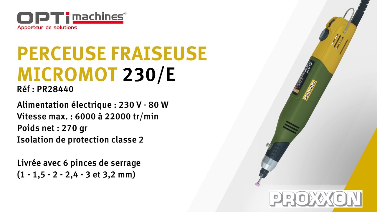 Perceuse fraiseuse - PROXXON MICROMOT 230/E