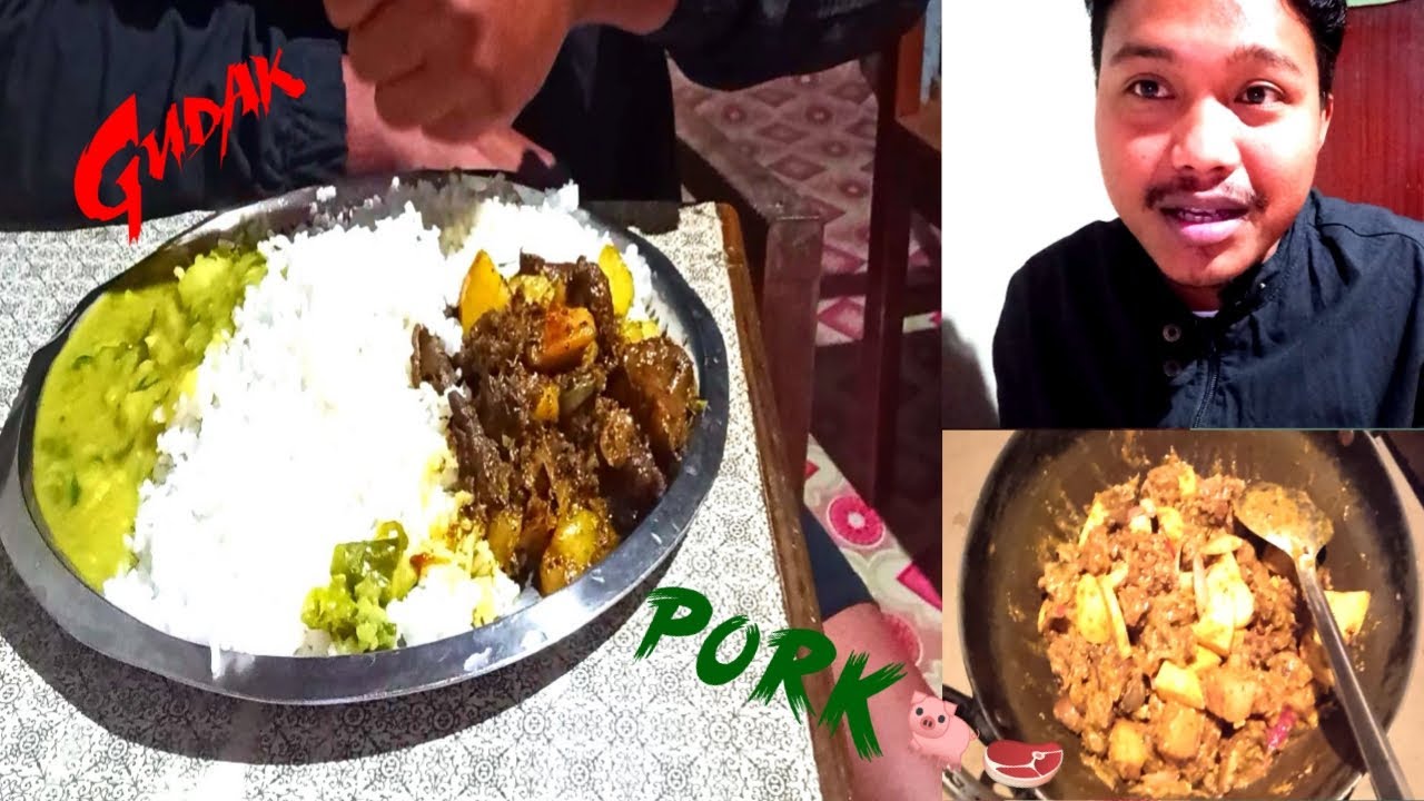 Pork 🐖 & vegetables GUDAK Recipe at home🏠 | Northeast Tripura style