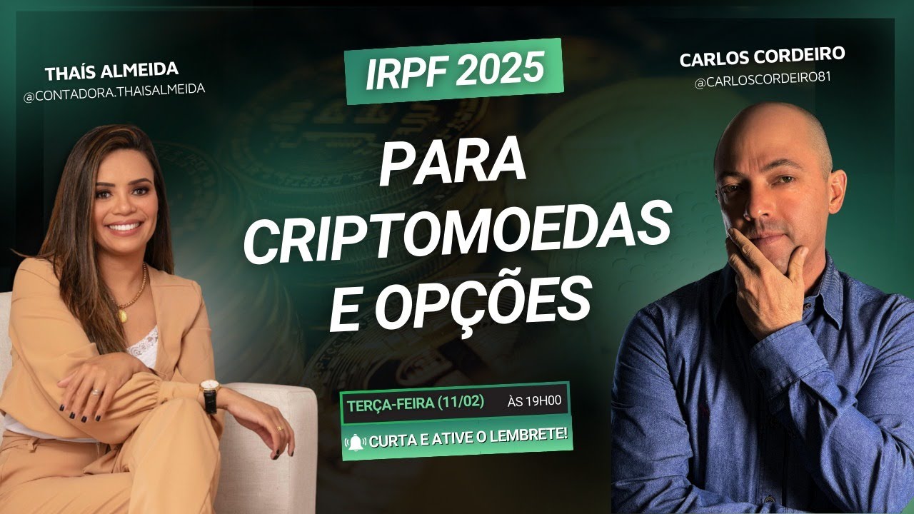 imposto de renda 2025: Como Declarar Criptomoedas e Opções no IRPF 2025 | Ft Contadora Thaís Almeida