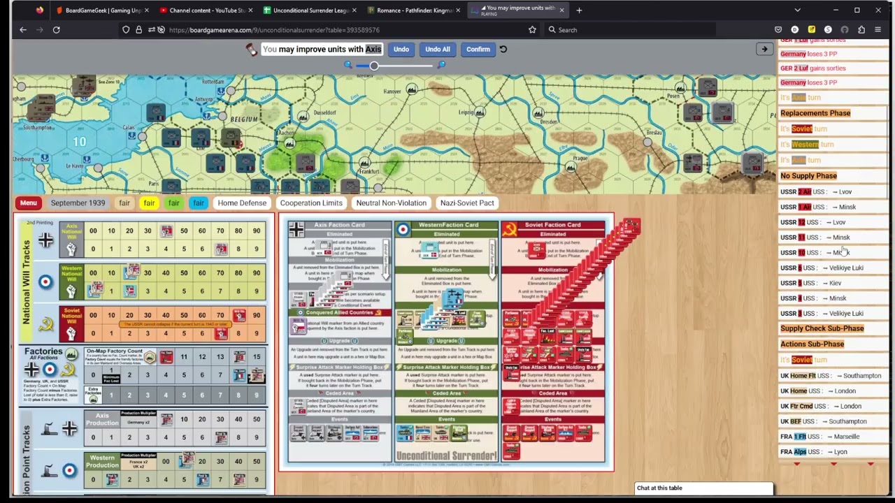 Unconditional Surrender Europe BGA Version and new rules implemented