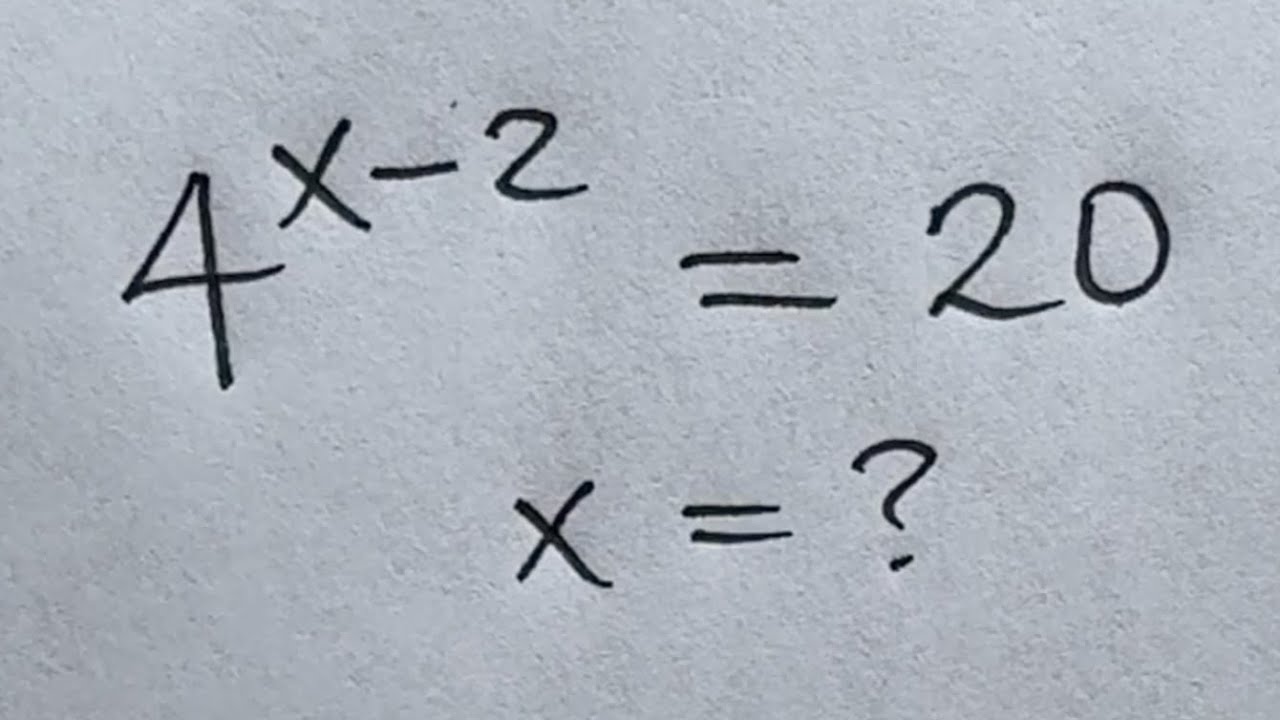 Solve for x in this nice exponential equation | Math Olympiad Mathematics