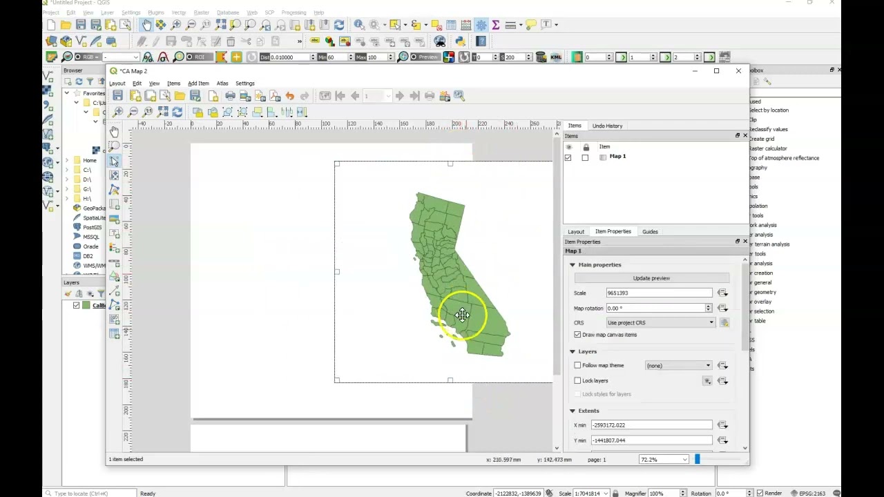 GISG 104: Resize Map Content on Print Layout