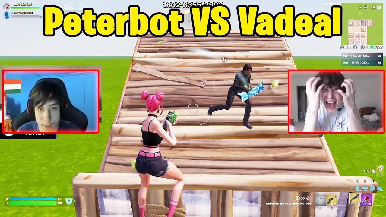 Peterbot VS Vadeal 1v1 TOXIC Buildfights! #fortnite
