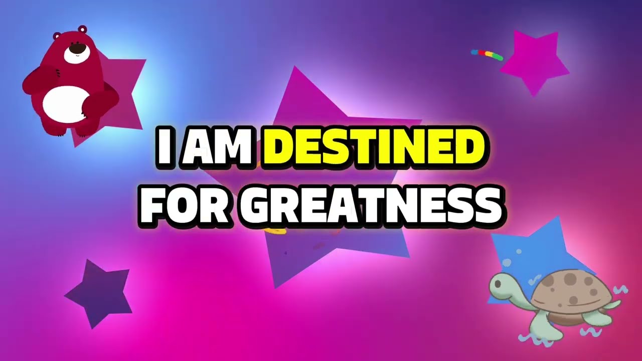I AM DESTINED FOR GREATNESS | DFG KIDS TV 🚀 |  #confidenceforkids #kidsaffirmations 