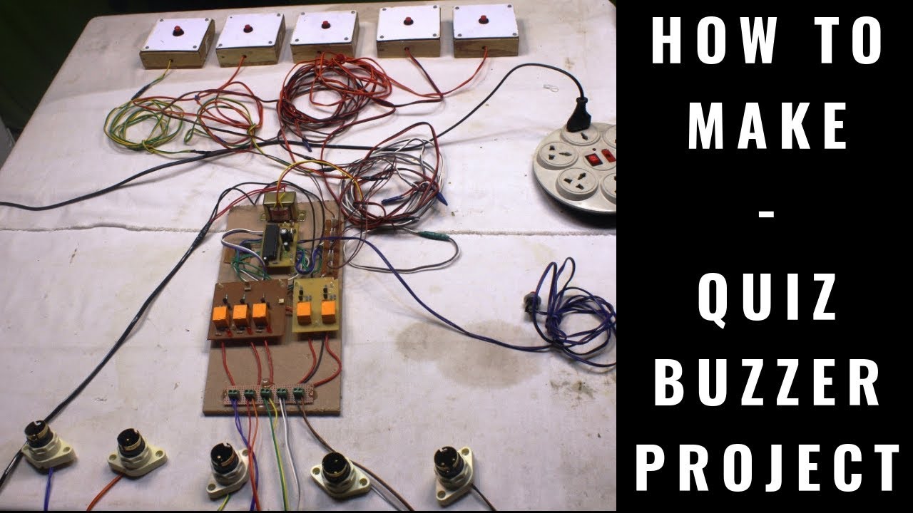 HOW TO MAKE - QUIZ BUZZER PROJECT USING MICROCONTROLLER | FASTEST FINGERPRINT PROJECT - #258