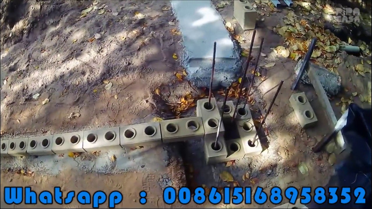 How to build house from foundation with interlocking bricks