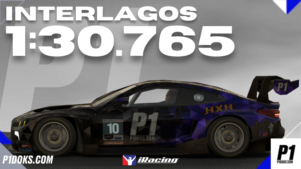 1:30.765 - BMW GT3 -Interlagos - IMSA -│P1DOKS.COM 26S1 WEEK 10