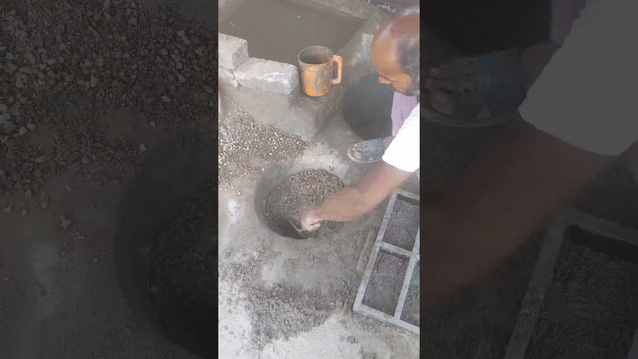 See How A Worker Is Making Simple Concrete Tiles | Watch End | 