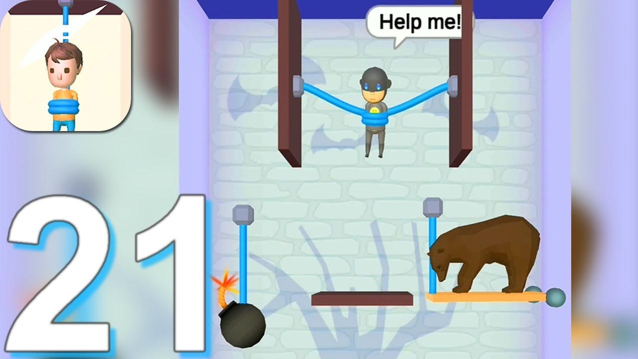Rescue Cut - Rope Puzzle - Gameplay Walkthrough Part 21 All Levels 575-610 (Android Gameplay)